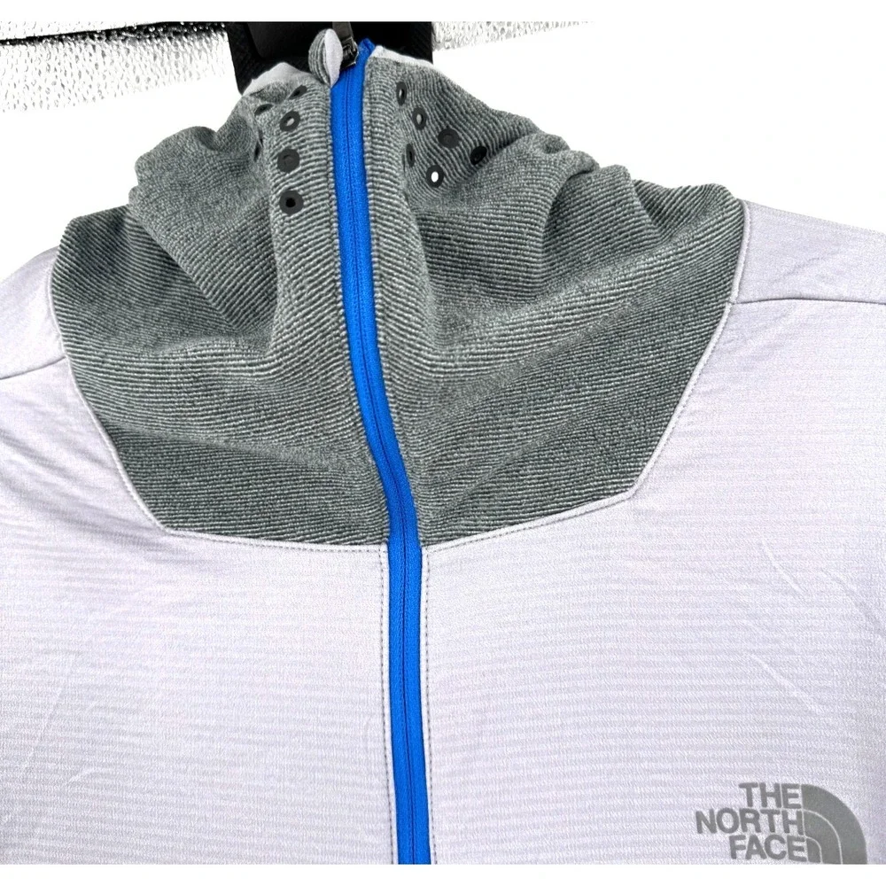 The North Face NINJA Hoodie Men's XL Gray‎ Color Block Polartec Pullover Active